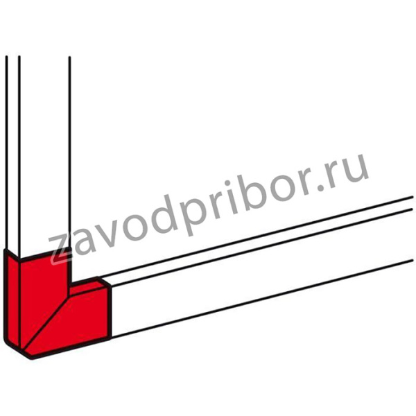 Угол плоский для кабель-канала 65х150