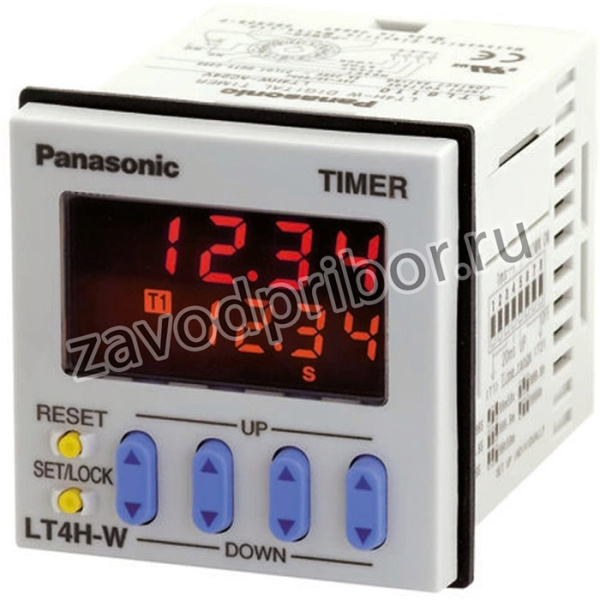 LT4HW8-DC24V, Panel Mount Multi Function Timer Relay, 12 24V dc, SPDT, 99.99 s 9999h