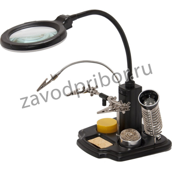 Лупа настольная ZD-10Y 16LED с аксессуарами