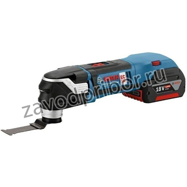 Многофункциональный инструмент Bosch GOP 18V-28, аккумуляторный, 2 аккумулятора в комплекте, синий/черный [06018b6003]
