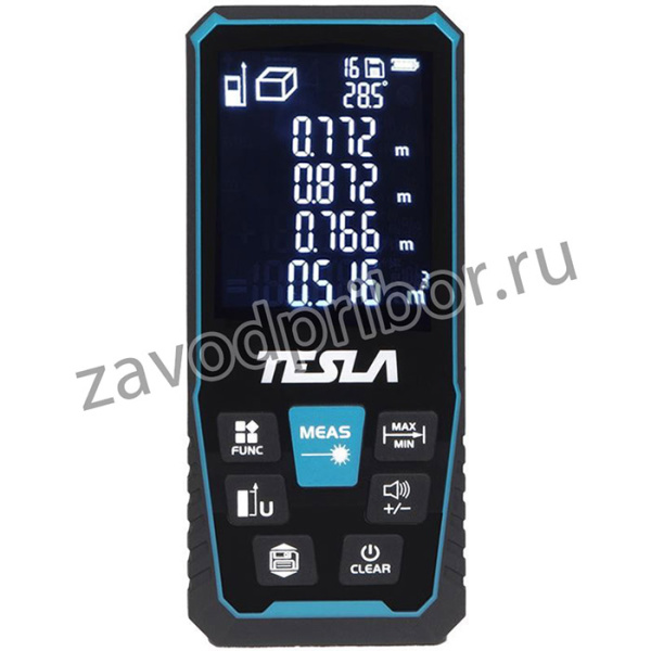 Дальномер лазерный TESLA DL70 дальность 70 метров, точность ±2мм