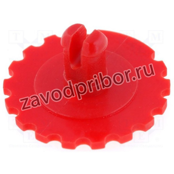 5371 RED, Ручка, регулировочное колесо, красный, d16мм, Назначение PT15N