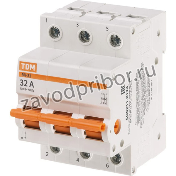 Выключатель нагрузки (мини-рубильник) ВН-32 3P 32A Home Use SQ0211-0124