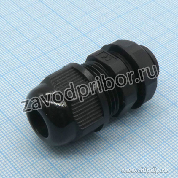 KLS8-0616-MG-16-B, Кабельный ввод Nylon IP68 6-10мм (аналог AG-16B) черный