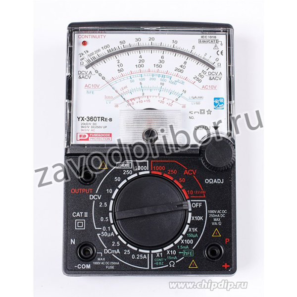 YX360TReb стрелочный мультиметр