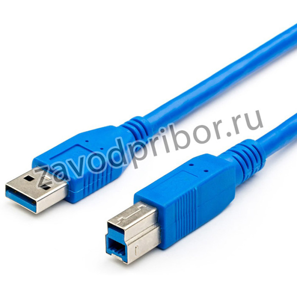 AT2824, ATcom USB 3.2 (am) - USB 3.2 (bm) 3 м, Кабель USB 3 м (USB 3.0, Am = Bm, синий)