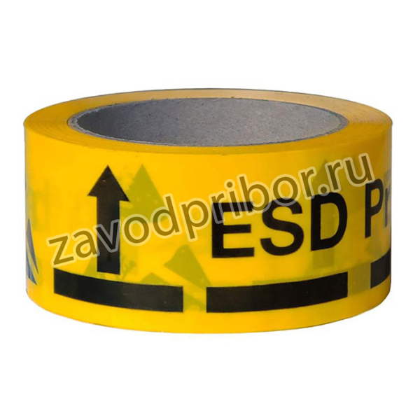 A-7418 — клейкая лента желтого цвета с маркировкой ESD