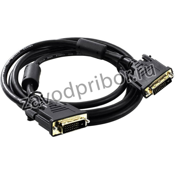 Кабель DVI M24+1 - DVI M24+1 Dual Link ферритовые кольца позолоченные контакты 2м APC-096-020