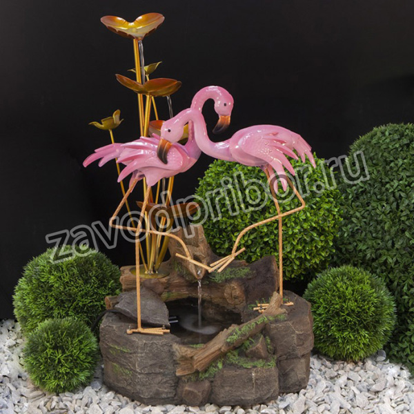 GA-04674 GREEN APPLE Уличный фонтан Фламинго высота 72см