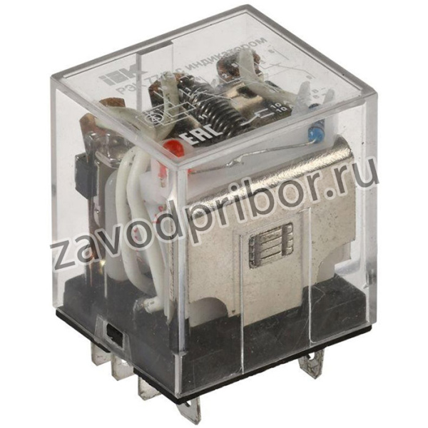 Реле РЭК 77-3(LY3) 10А 12В AC с индикацией IEK RRP10-3-10-012A-LED