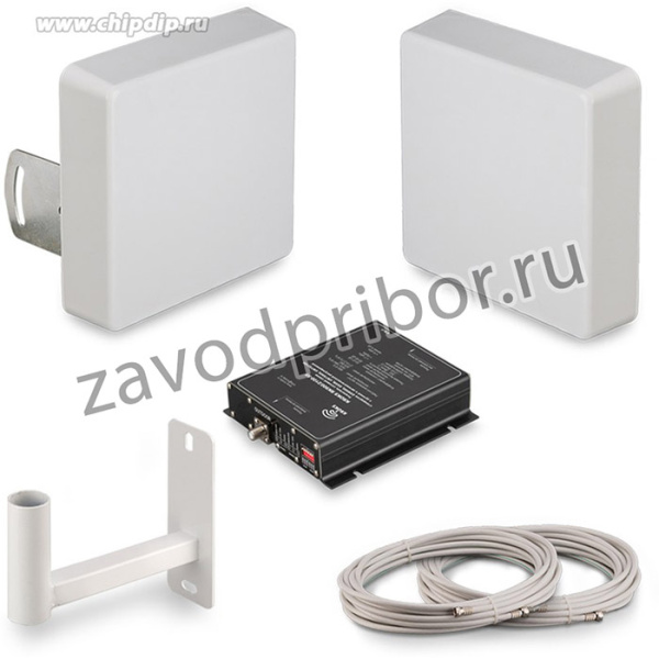 Kroks комплект усилитель сигнала сотовой связи GSM900 и 3G(UMTS) KRD-900/2100, с антеннами 10 дБ и 15 дБ+репитер