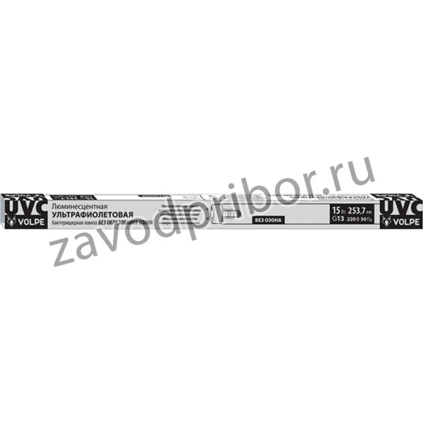 Лампа ультрафиолетовая бактерицидная UVCB/G13/CU/V EFL-T8-15 UL-00007401