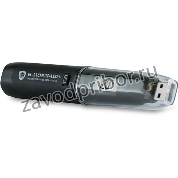 EL-21CFR-TP-LCD+, EL-21CFR-TP-LCD+ Temperature Data Logger, 1 Input Channel(s), Battery-Powered