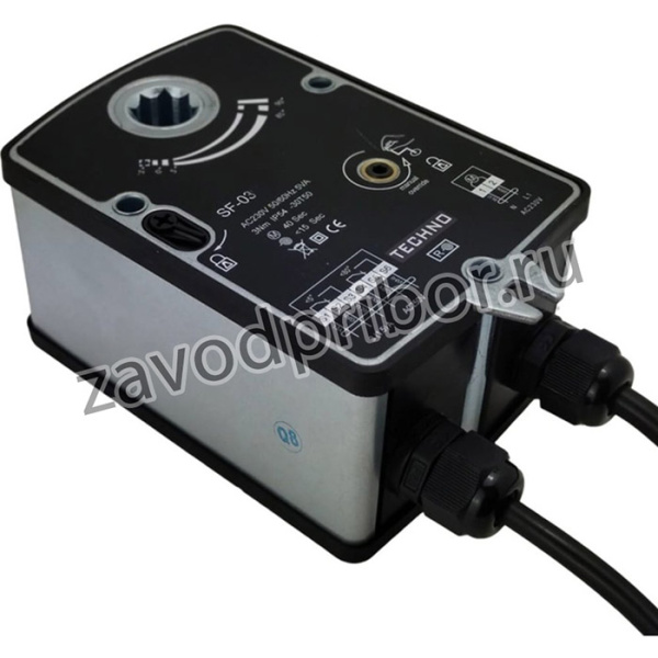 Электропривод противопожарный с пружиной SF-03DF/24V 3Nm, ON/OFF, 2SPDT, 24AC/DC 423010