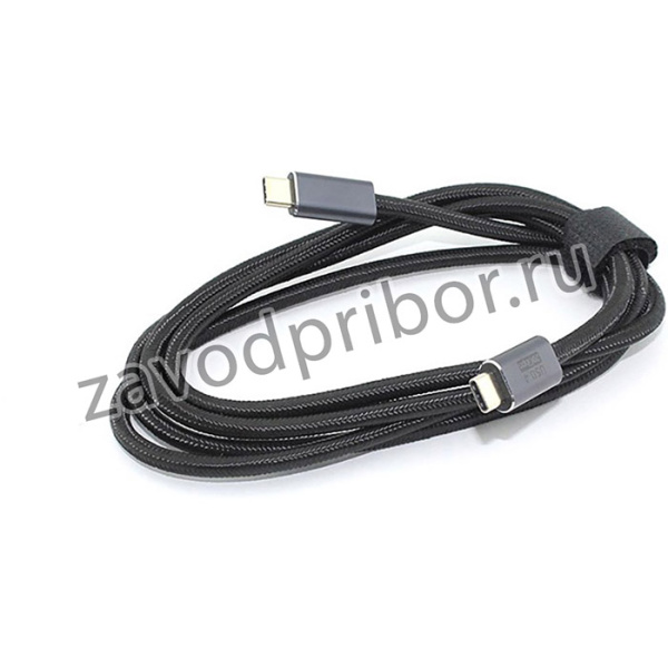 Кабель USB4 Type C - Type C Thunderbolt 3 100W 1,5м (черный)