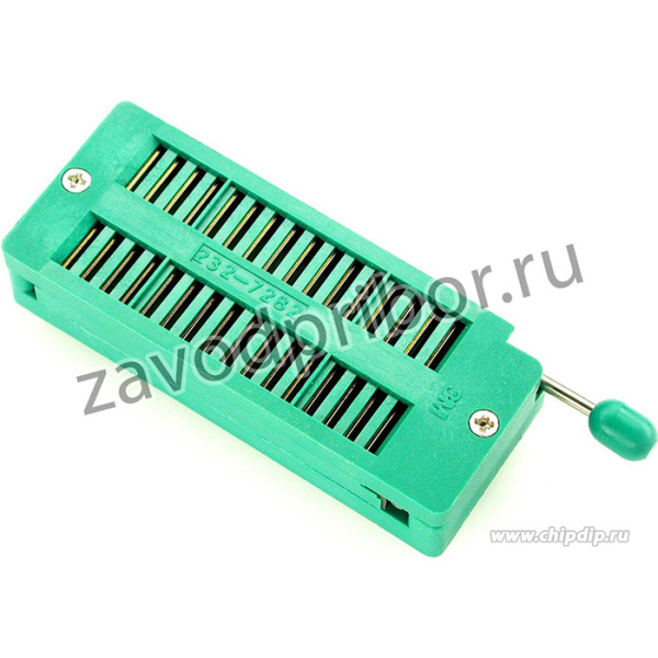 DS1043-32, DIP панель 32-контактная с нулевым усилием 0.3"-0.6"