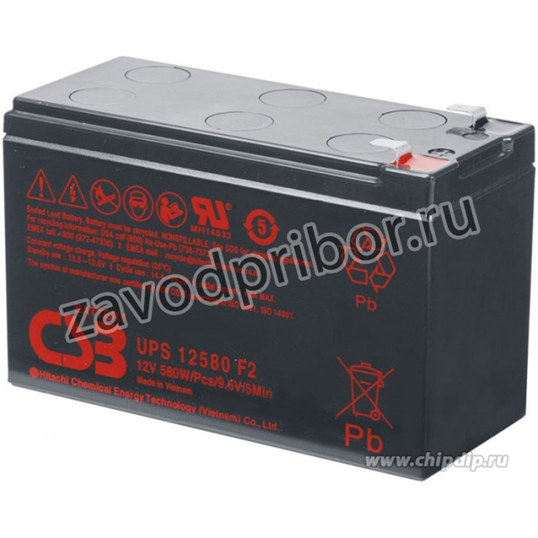 UPS12580, аккумулятор свинцовый