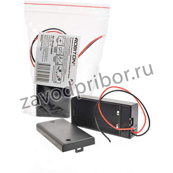 ROBITON Bh1x9V/switch с выключателем и двумя проводами PK1, Отсек для элементов питания