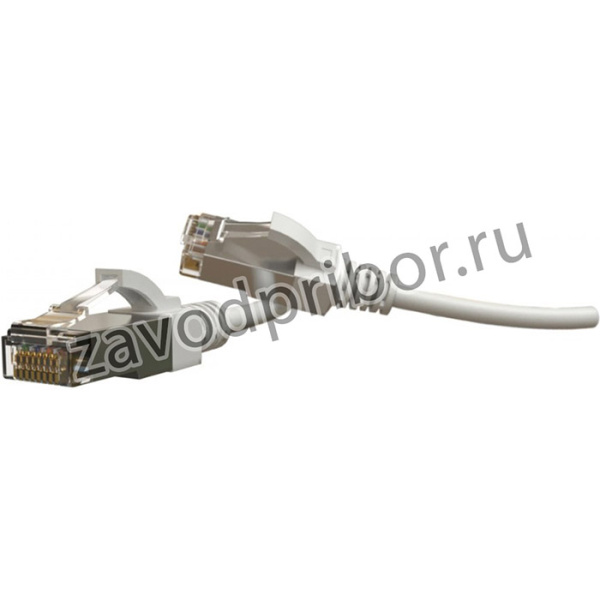 01 Патч-корд Hyperline, S/FTP, экранированный, категория 6 (100% Fluke Component Tested), 28AWG, LSZH, 5м, белый