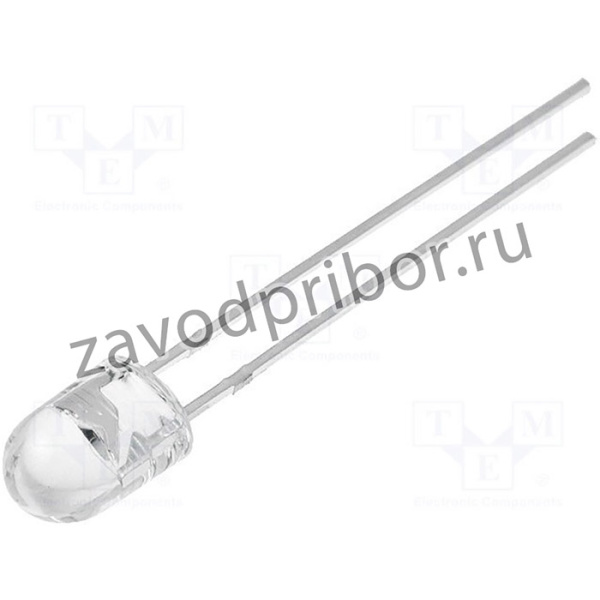 OSR5PA5HA1B, Светодиод oval 5,1x4,3мм красный 8000mcd 100/40° water clr.