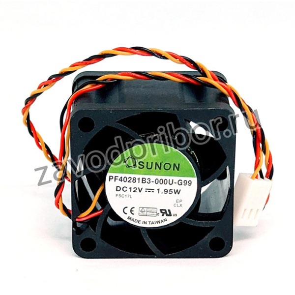 Вентилятор Sunon PF40281B3-000U-G99 12V DC 1.95W 40x28 3pin