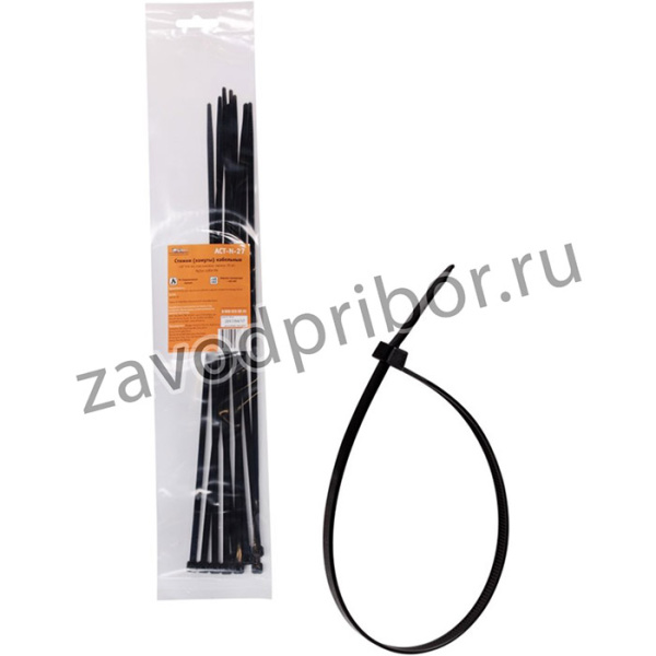 ACT-N-27, ACT-N-27_к-кт стяжек пластиковых! 4,8x350 мм, черные, 10 шт\