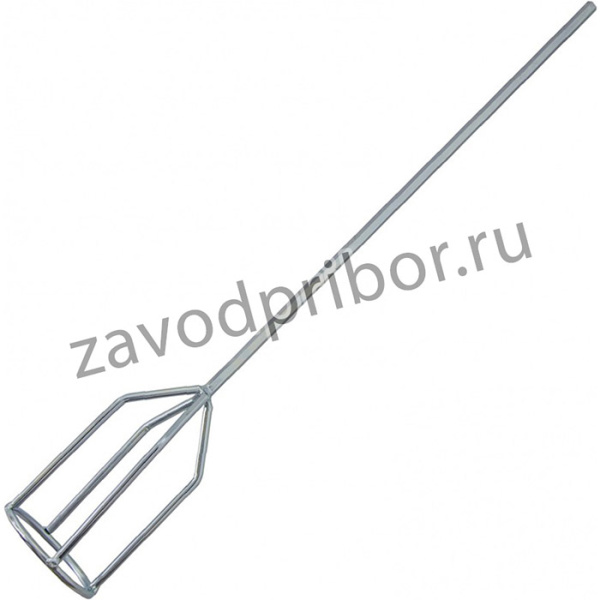 848417, Миксер для гипсовых смесей, 80 х 530 мм, оцинкованный, шестигранный хвостовик 8 мм