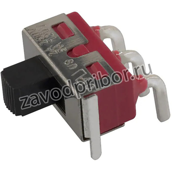 500SSP1S1M6QEA, Переключатель: движковый; Пол: 2; SPDT; 2A/250ВAC; 5A/28ВDC; ON-ON