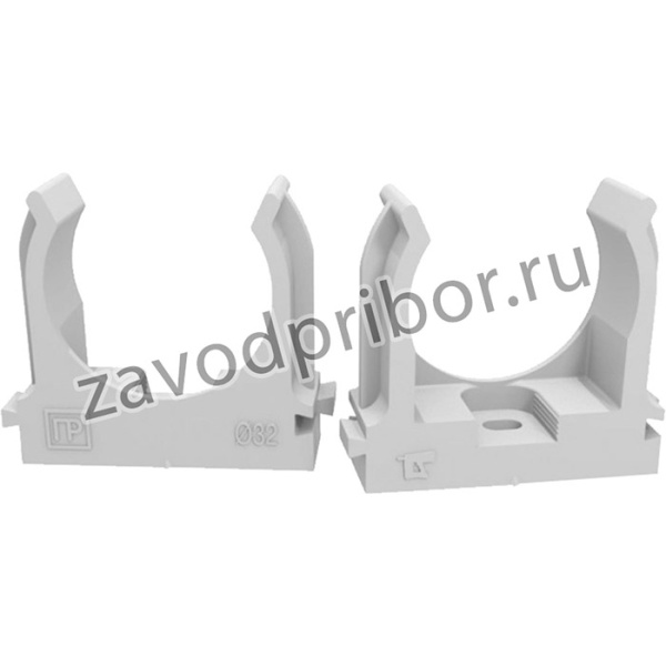 Крепеж-клипса для труб для монтажного пистолета серая в п/э д32 25шт PR13.0122