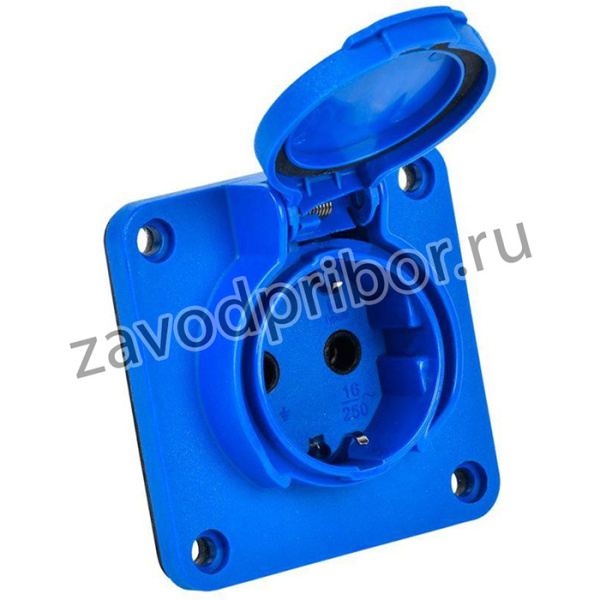 MAGNUM Розетка панельная SCHUKO РП17-3 с ув. фланц. IP54 PSN71-016-3-4-54-K07