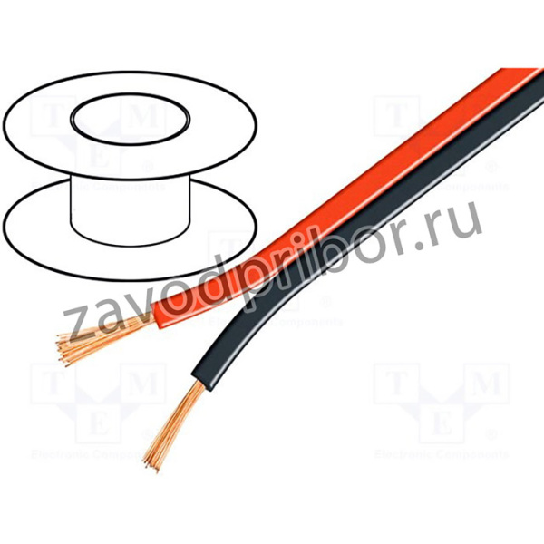 TLYP-2X0.50RB, Кабель для громкоговорителей, 2x0,5мм2, многожильный, Cu