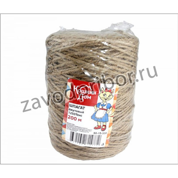 Шпагат джутовый 1250Текс, моток 300 м 50-15-330