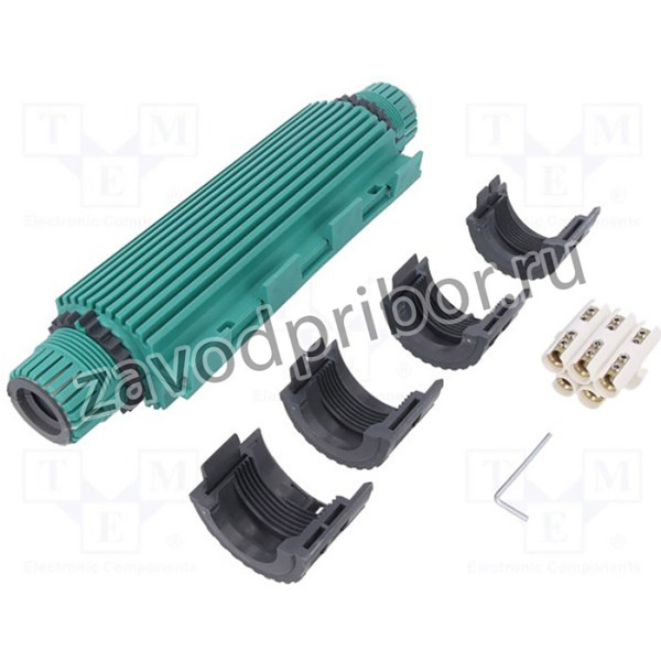 RELISEAL-V525PP/SI, Гелевая муфта, RELICON, полипропилен, IP68, зеленый, Y, 310мм