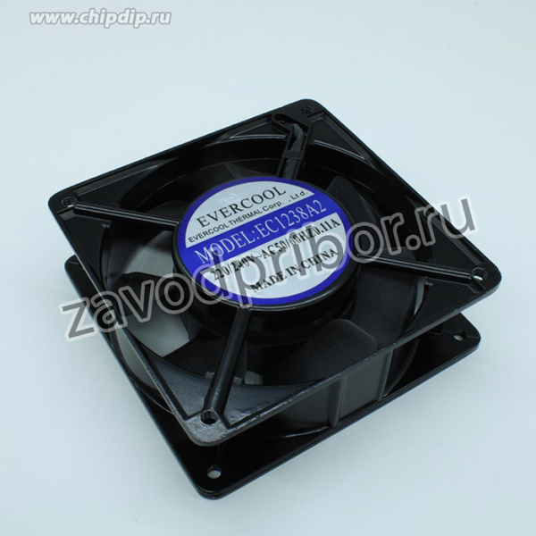 EC1238A2HBT-7, (120*120*38 220V), Вентилятор 220В, 120х120х38мм, жесткий вывод, подшипник качения, 2500 об/мин.