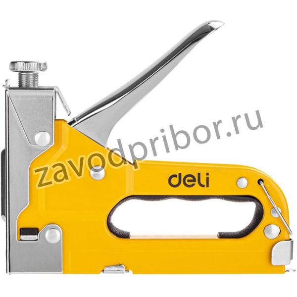 Степлер мебельный Deli DL238105 с набором скоб + антистеплер (2000шт D-тип, 2000шт Т-тип, 2000шт U-тип)