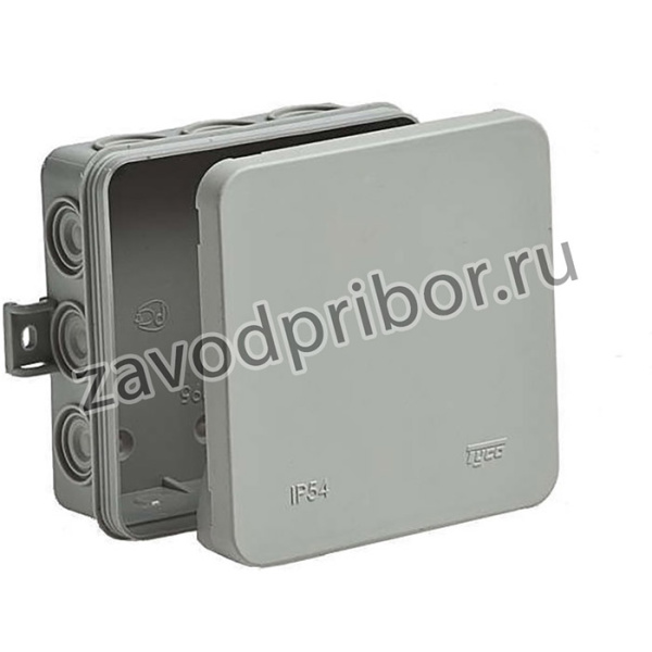 Коробка распределительная ОП 100х100х35мм IP54 12 вводов сер. Ruvinil 67095