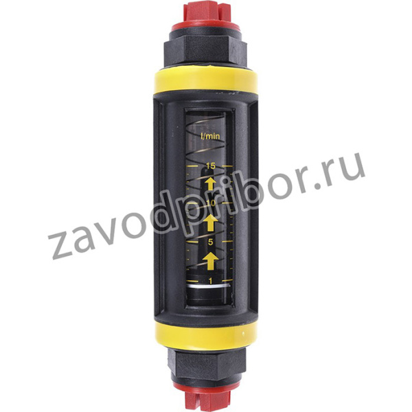 EF7731110220, Easiflow Series Variable Area Flow Meter for Liquid, 1 L/min Min, 15 L/min Max