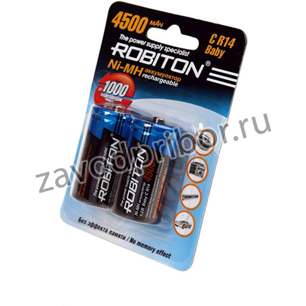 4500MHC-2(HR14/С), Аккумулятор никель-металлгидридный NiMH 4500 mAh (2шт) 1.2В