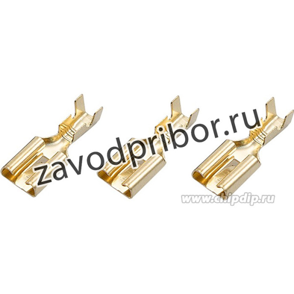 08-0921, Клемма плоская гнездо 7.5 мм 1-2.5 мм2 (РП-м 2.5-(6.3))