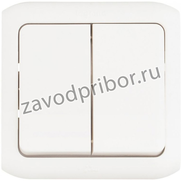 Выключатель Legrand Quteo откр. 2кл. IP44 белый (782302)