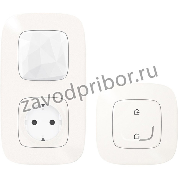 Valena Allure NETATMO Пакет старт. WiFi +Розет. 2К+З 16А 230В +выключ. глав. беспровод. Жемчуг