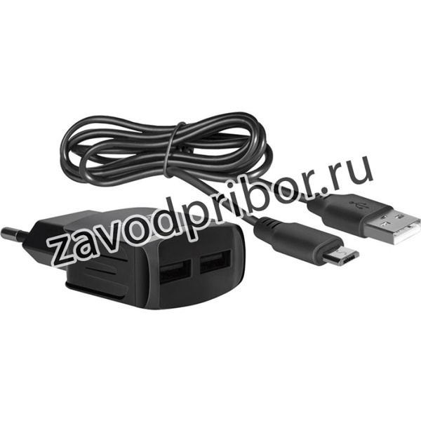 Адаптер питания UPC-21 5V/2.1A 2XUSB 83581 DEFENDER