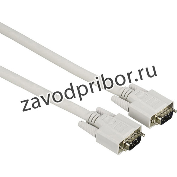 Кабель VGA HAMA H-200932, VGA (m) (прямой) - VGA (m) (прямой), круглое, 1.5м, серый [00200932]