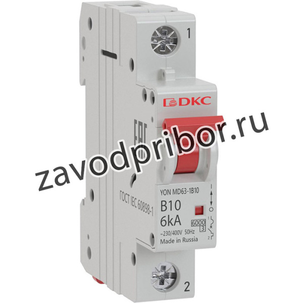 Выключатель автоматический модульный 1п C 63А 6кА YON MD63 DKC MD63-1C63-6