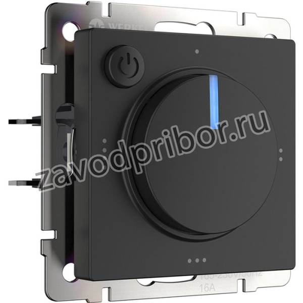 W1151108/ Терморегулятор электромеханический для теплого пола (черный)