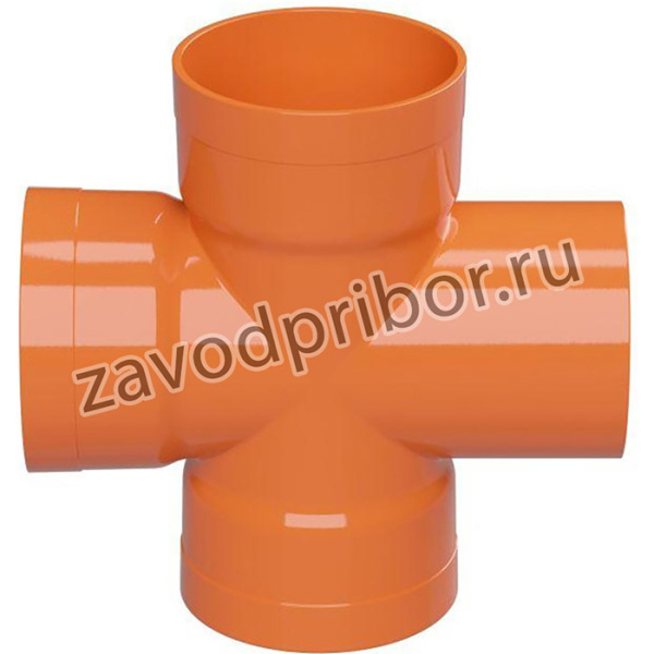 Ответвитель Х-образ. для гофр. двустен. труб 90град. d110 DKC 022110