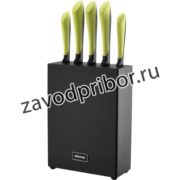 Набор из 5 кухонных ножей с блоком, серия JANA 723117
