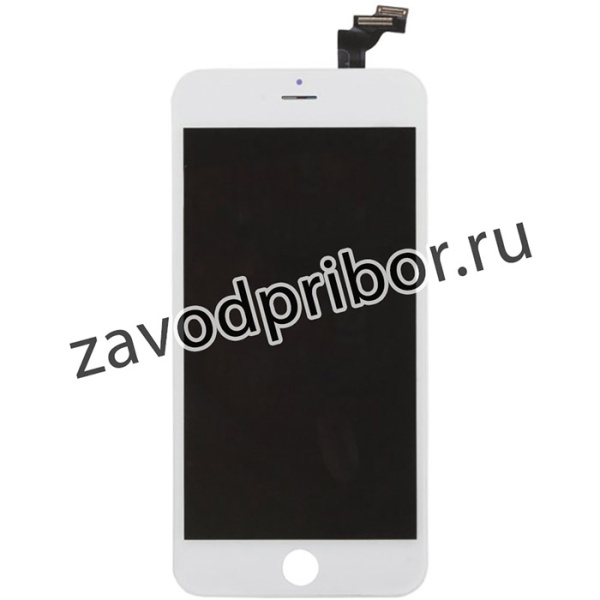 Дисплей (экран) в сборе с тачскрином для Apple iPhone 6 Plus белый (Zetton) олеофобное покрытие