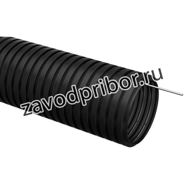 Труба гофрированная ПНД d16мм с протяжкой черн. (уп.10м) IEK CTG20-16-K02-010-1