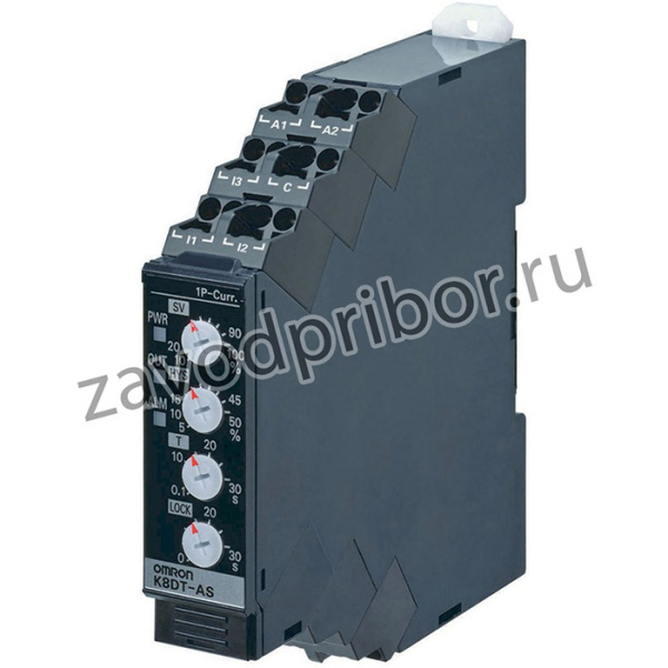 K8DT-AS1CD, Модуль: реле контроля тока; ток AC/DC; 24ВAC; DIN; SPDT; 0,1-30с